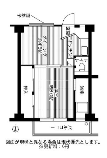 ビレッジハウス高津1号棟 205号室の間取り図