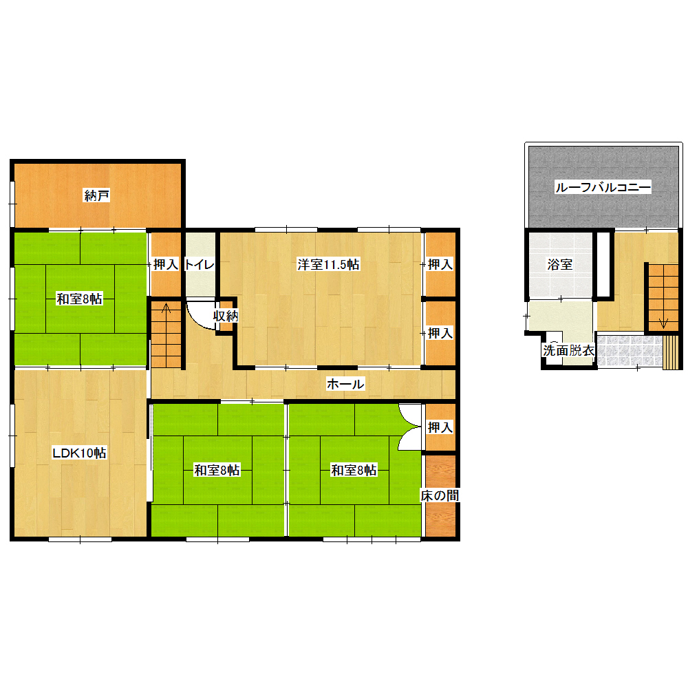 向横田住宅 の間取り図