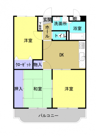 ユーミー・イワミ 205号室の間取り図