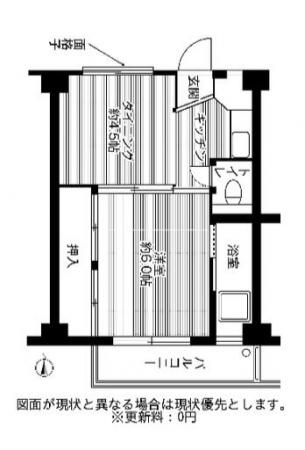 ビレッジハウス高津1号棟 205号室の間取り図