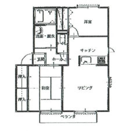 サンフラワー乙吉 101号室の間取り図