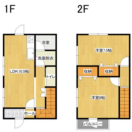 高津借家 の間取り図