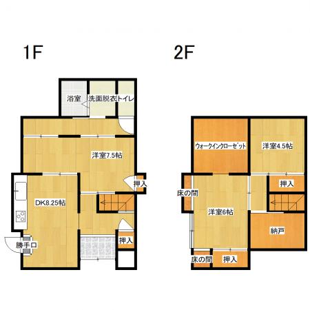 東町借家 の間取り図