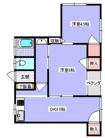 島田ＡＰ 201号室の間取り図
