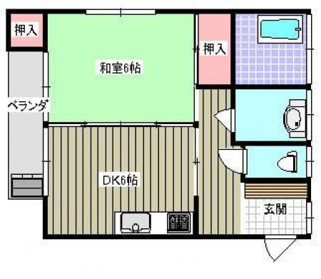 島田ＡＰ 202号室の間取り図