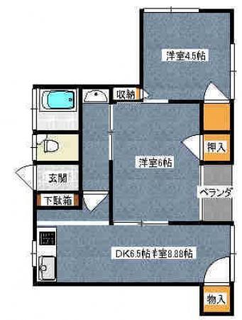 島田ＡＰ 301号室の間取り図