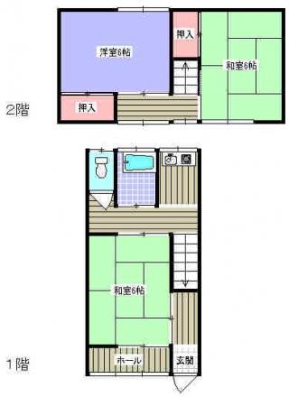 昭和アパート7 2号室の間取り図